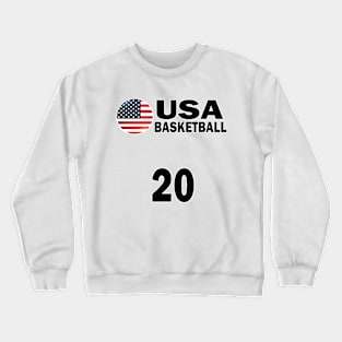 USA Basketball Number 20 T-shirt Design Crewneck Sweatshirt